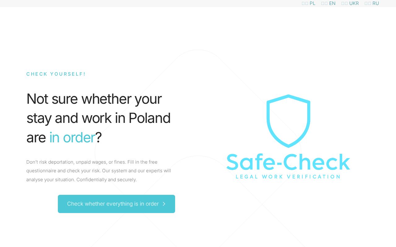 Safe-Check - Verify Your Work & Legal Stay in Poland